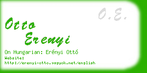 otto erenyi business card