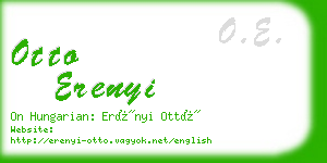 otto erenyi business card